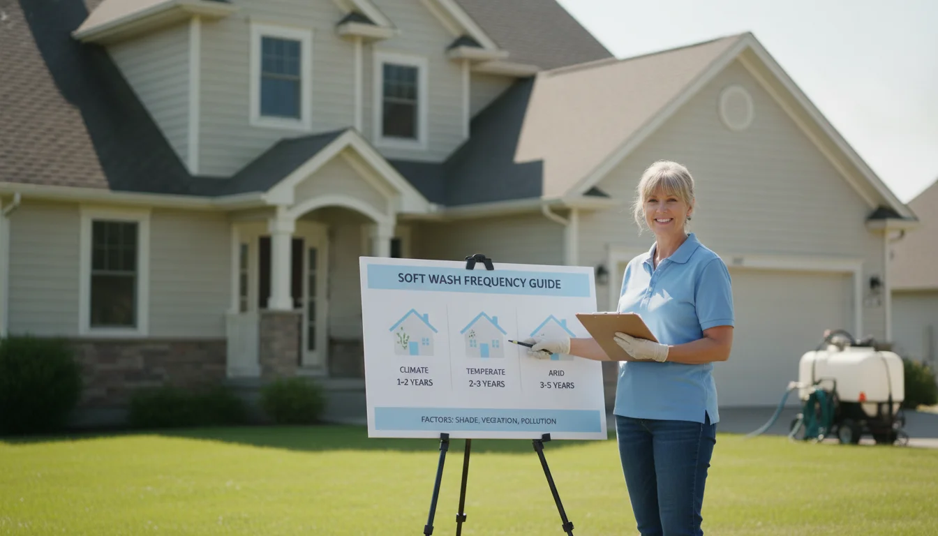 How Often Should You Soft Wash a House? Lake Charles guide by Lake Charles Pressure Washing